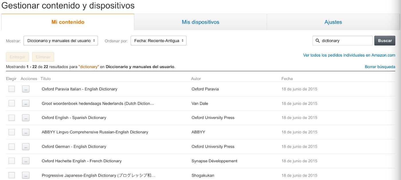 Todo lo que tienes que saber sobre los diccionarios en el Kindle