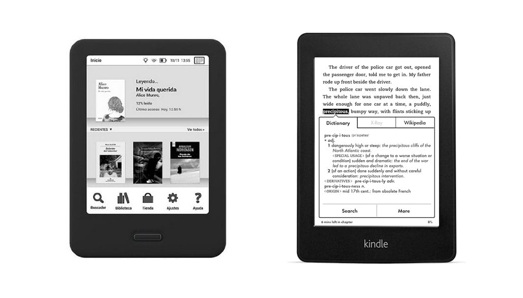 ereader bq cervantes vs kindle paperwhite