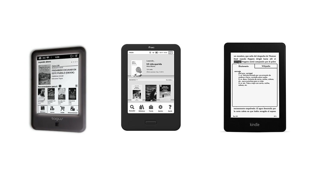 Fnac Touch Light vs Tagus Lux vs Kindle Paperwhite: Comparativa eBooks