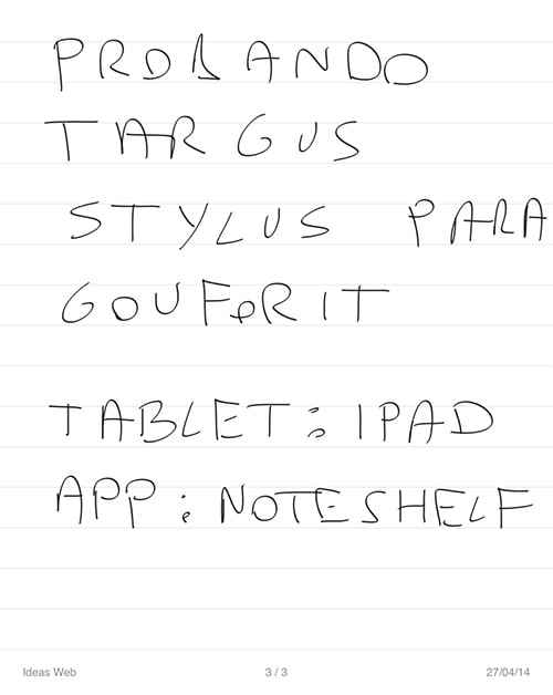 prueba targus lapiz digital en iPad
