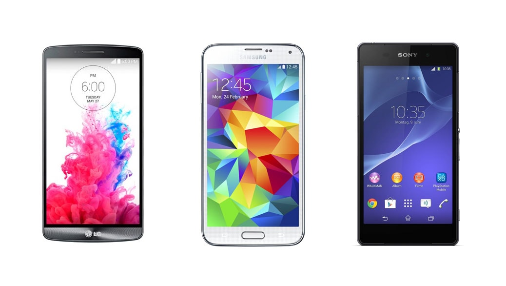 LG G3 vs Samsung Galaxy S5 vs Sony Xperia Z2: Comparativa smartphones de gama alta