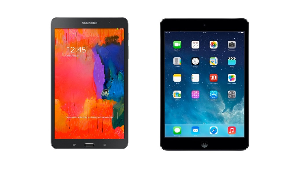 Samsung Galaxy Tab Pro 8.4 vs iPad mini Retina Comparativa tablets