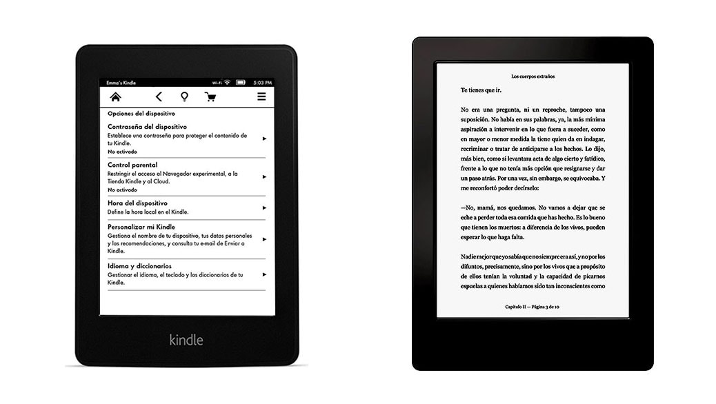 Kindle Paperwhite vs Kobo Aura H2O: comparativa eReaders
