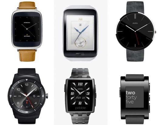 Comparativa smartwatch 2014: Asus ZenWatch vs Samsung Gear S vs Motorola Moto 360 vs LG G Watch R vs Pebble Steel vs Pebble