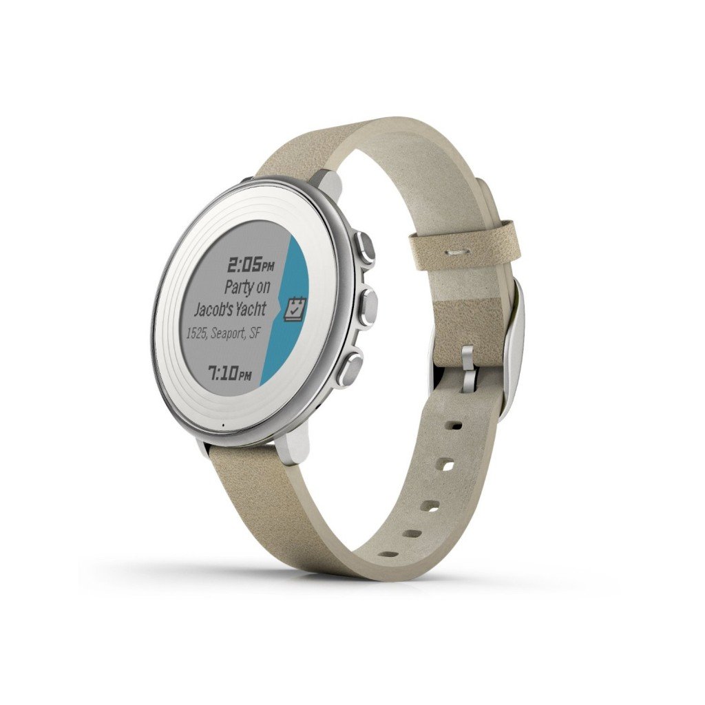 pebble time round 14mm smartwatch