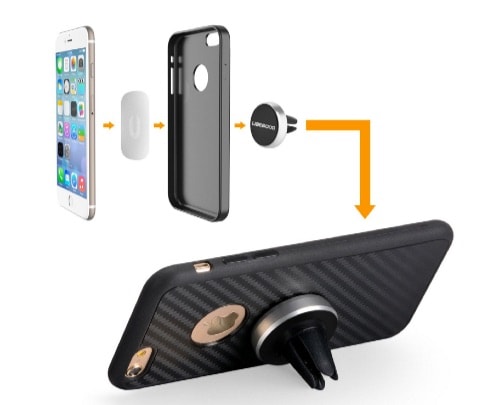Soporte magnético para smartphones en el coche de Ubegood