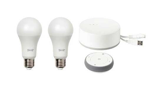 Las mejores bombillas inteligentes inalámbricas LED: IKEA TRÅDFRI - Kit entrada de iluminación inteligente, espectro blanco, blanco