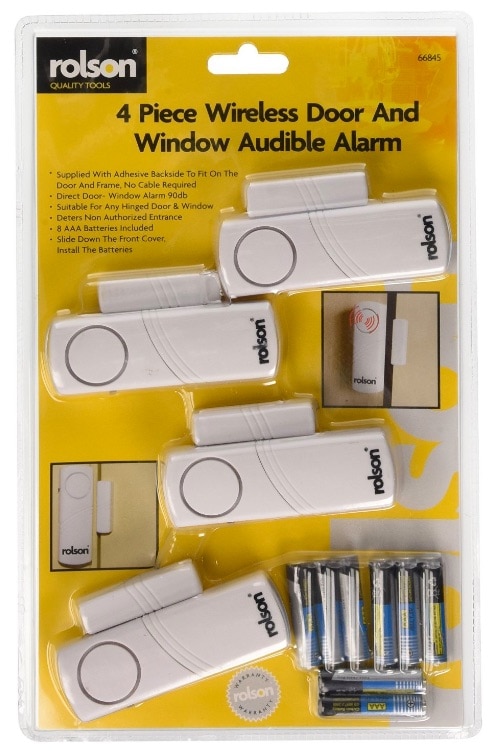 Rolson 66845 - Alarma inalámbrica para ventanas y puerta