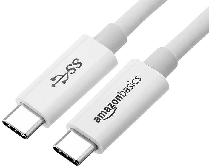 AmazonBasics - Cable USB tipo C a USB tipo C 3.1 de 1ª generación - 1,8 m