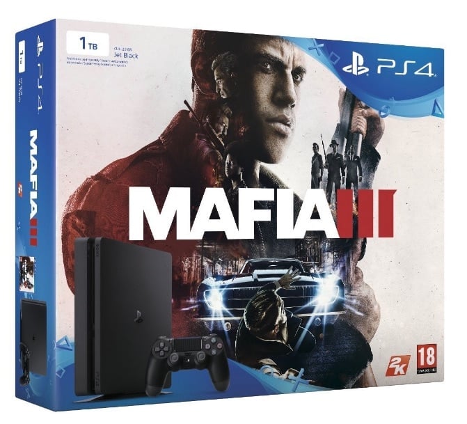¡Atención! PlayStation 4 Slim (PS4) de 1TB - Consola + videojuego Mafia 3 por menos de 300 euros