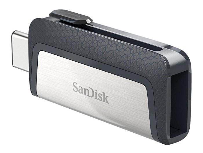 SanDisk Unidad flash - Memoria flash USB doble SanDisk Ultra de 64 GB con USB 3.1 Type-C