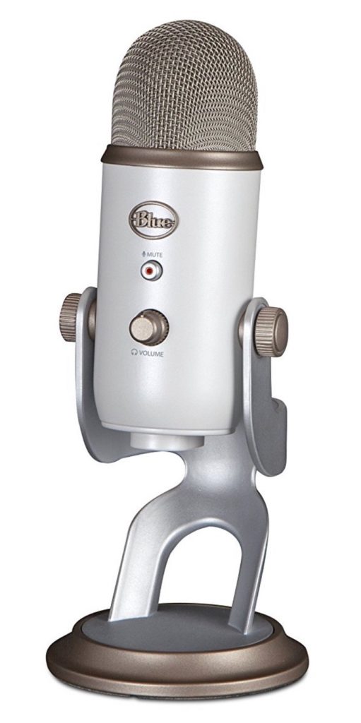 Blue Microphones Yeti Vintage White - Micrófono para ordenador (USB, 16-bit, 48 KHz, 16 ohms, 20 Hz - 20 kHz), color blanco