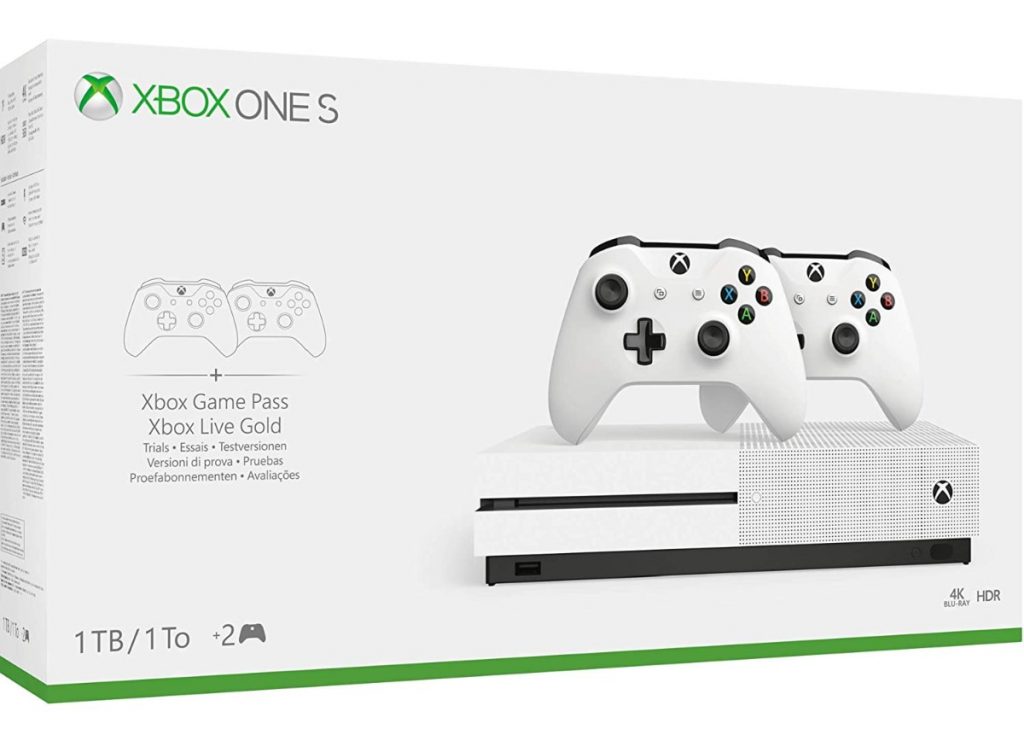 Xbox One S - Pack Con Consola 1 TB, 2 Mandos Y 3 Meses De Game Pass
