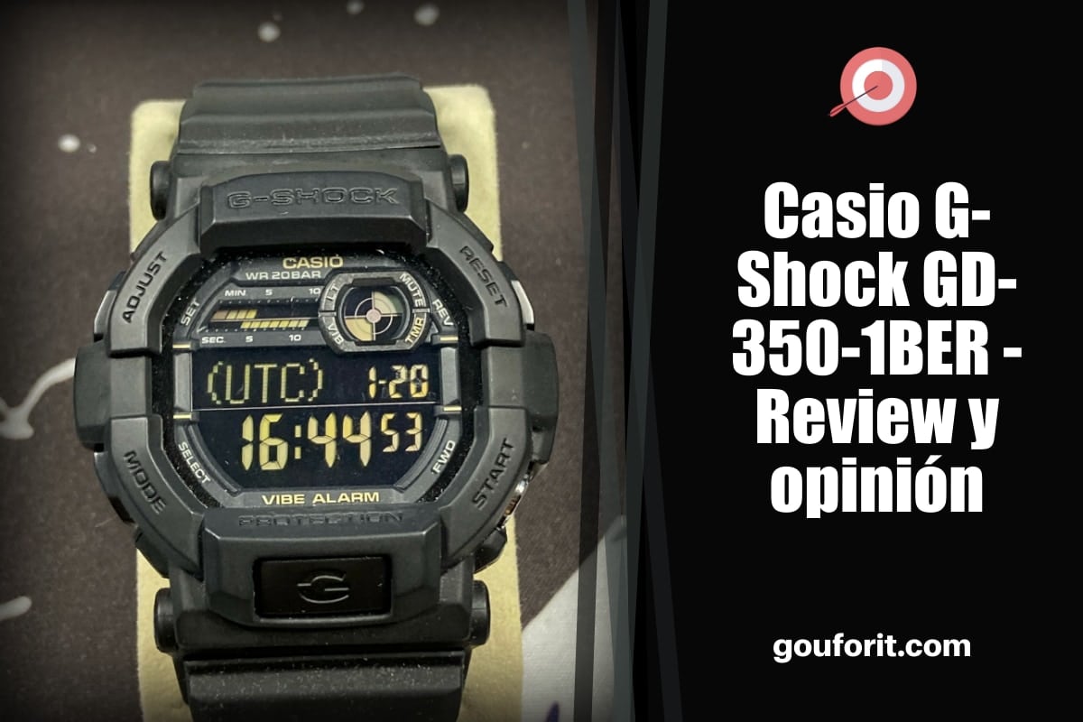 Casio G-Shock GD-350-1BER - Review y opinión de este reloj con estilo militar