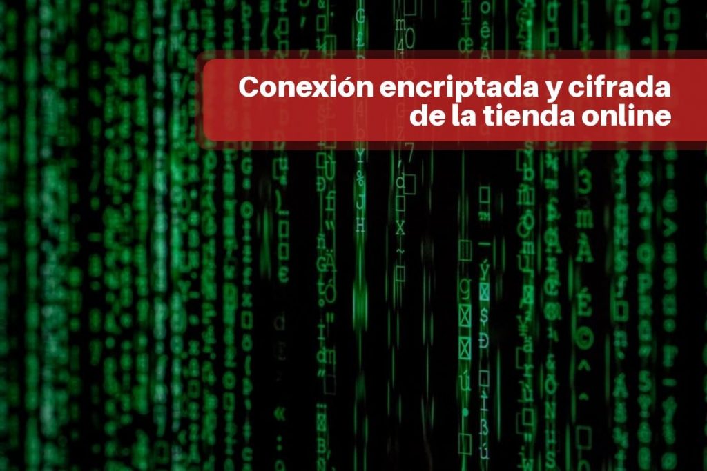 Conexión encriptada y cifrada de la tienda online