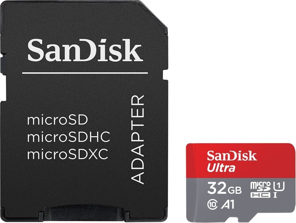 SanDisk Ultra - Tarjeta de memoria microSDHC de 32 GB con adaptador SD