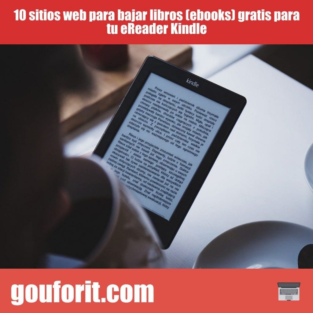 sitios web para bajar libros (ebooks) gratis para tu eReader Kindle