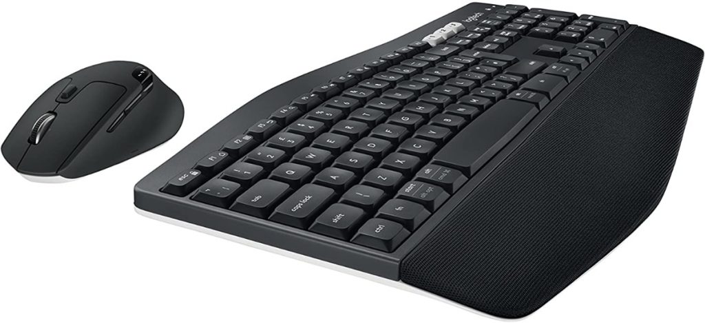 Logitech MK850 - Combo teclado y ratón multidispositivos con estructura curvada
