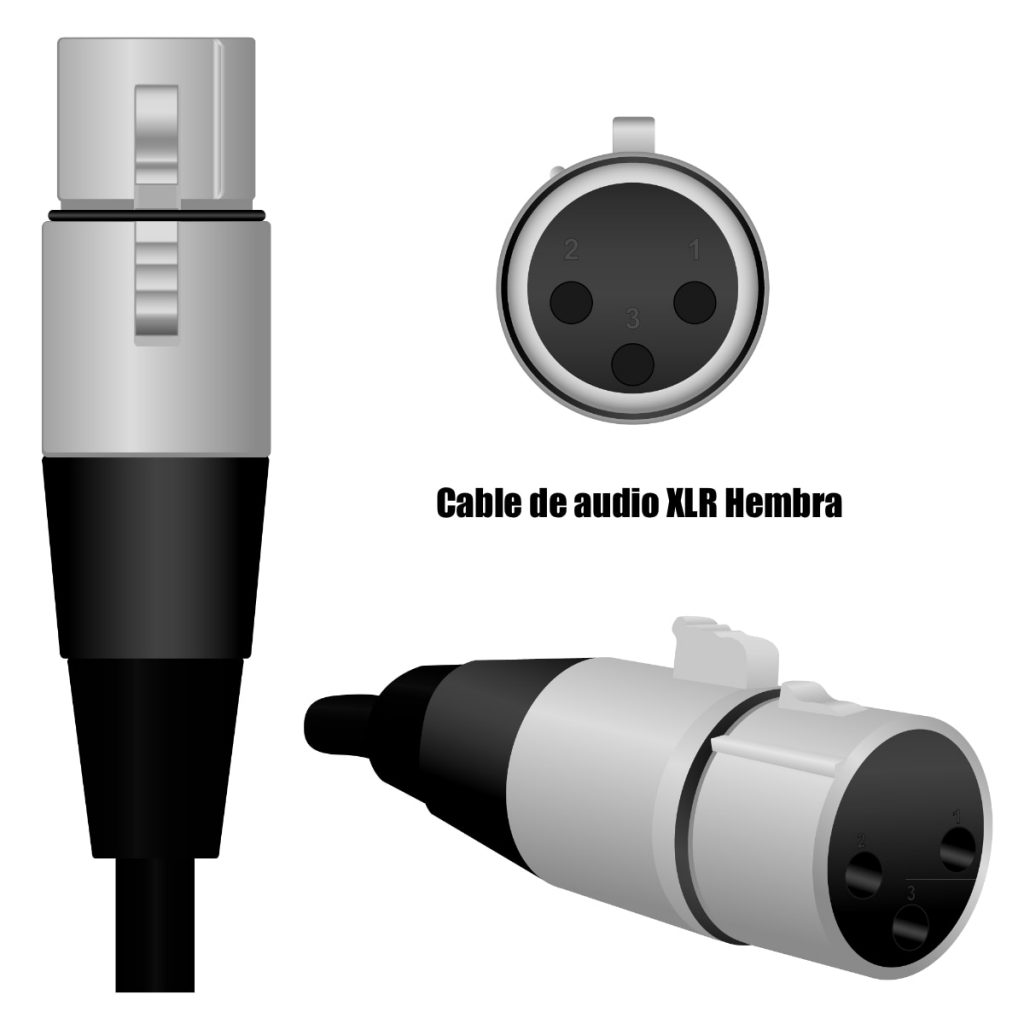 Cables de audio XLR hembra
