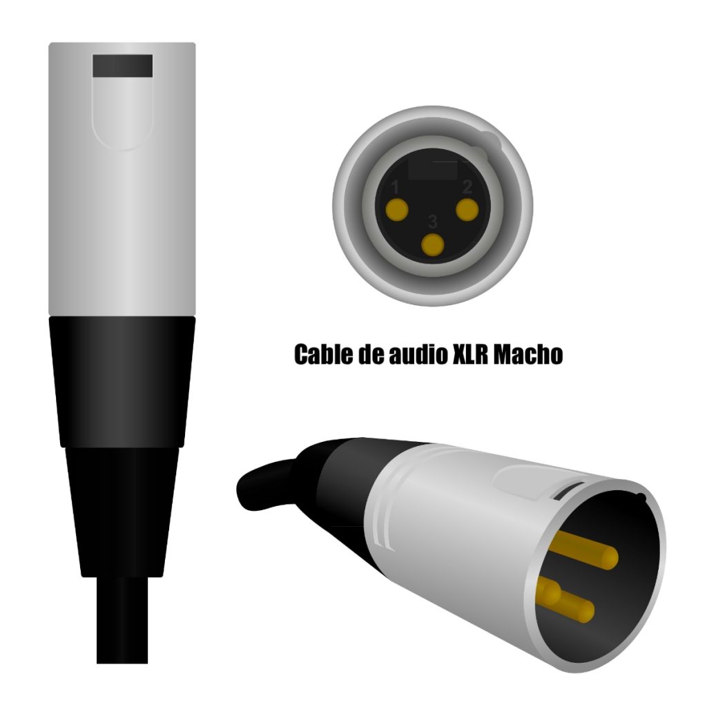 Cables de audio XLR Macho