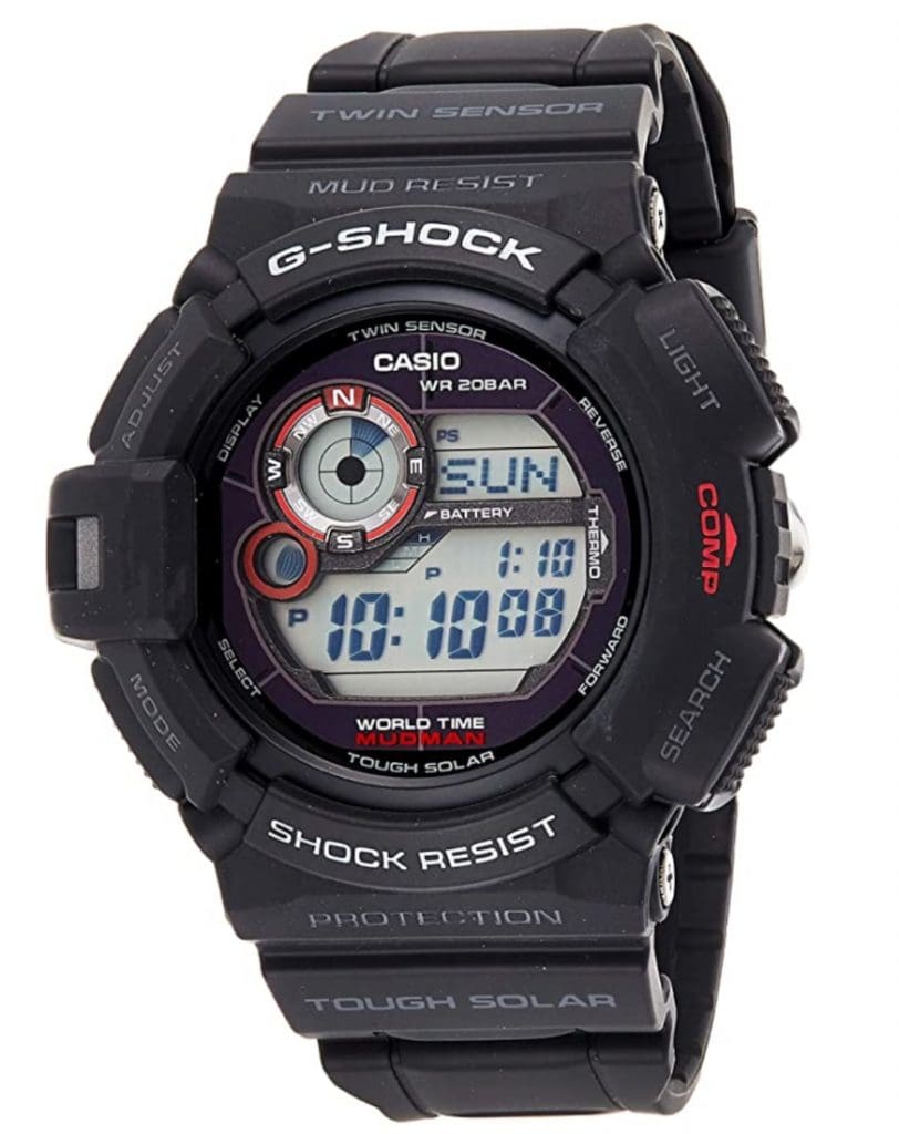 Casio G-Shock G9300-1ER Mudman: Reloj clásico con sensores realmente barato (brújula y termómetro)