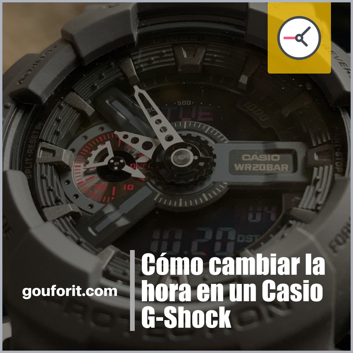 Cómo cambiar hora en un reloj Casio G-Shock, Edifice clásico