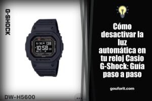 Cómo desactivar la luz automática en tu reloj Casio G-Shock: Guía paso a paso