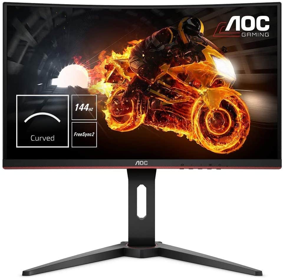 AOC C24G1 - Monitor gaming curvo sin marcos de 24” Full HD e-Sports