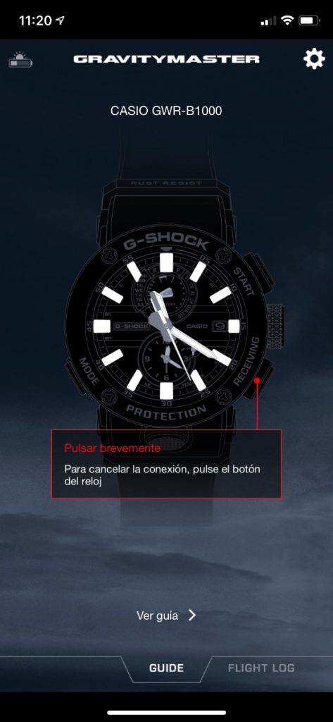 Casio G-Shock GWR-B1000 Gravitymaster: aplicación y conectividad bluetooth