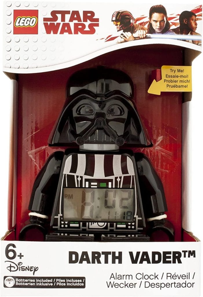 LEGO Despertador con luz Infantil con figurita de Darth Vader Star Wars 