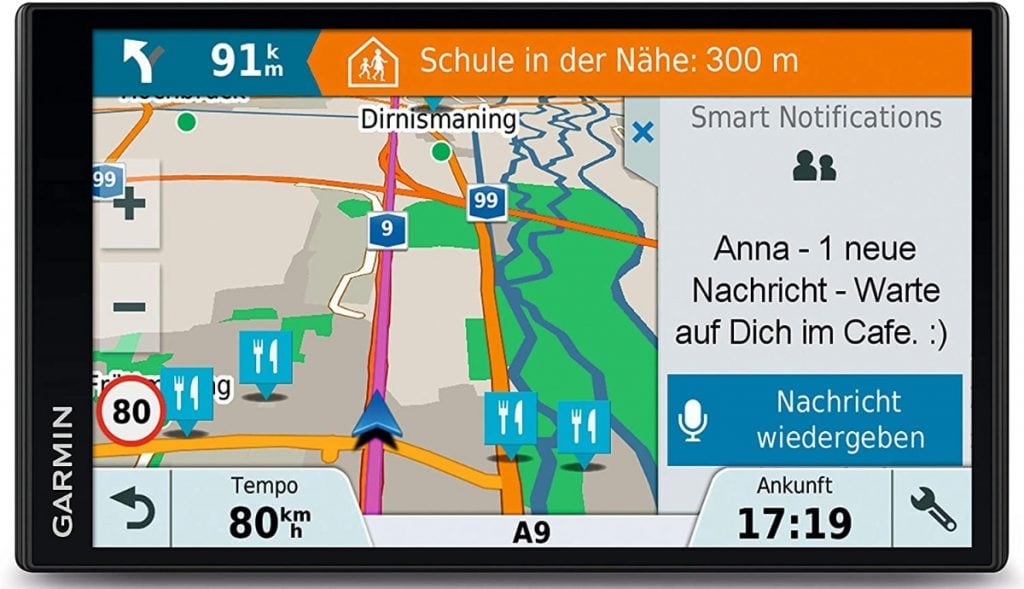 Garmin DriveSmart 61LMT-D - Navegador GPS por satélite con pantalla táctil de 6.95", actualizaciones de mapas de por vida para Reino Unido, Irlanda y Europa 