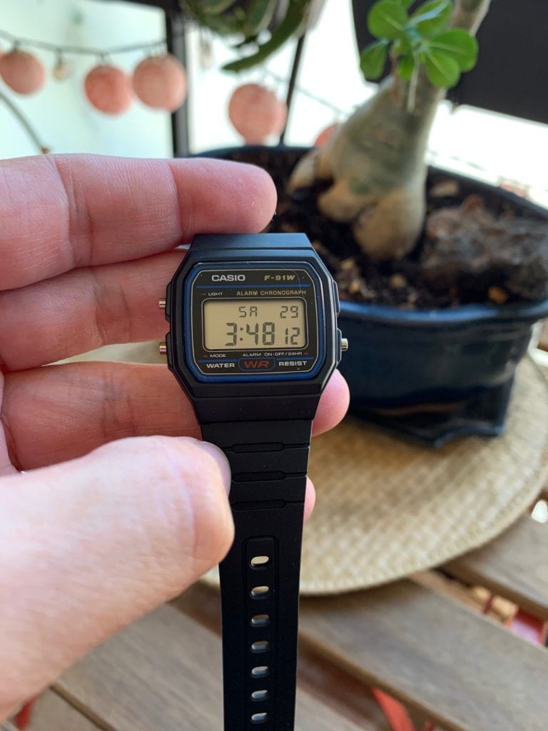 Casio F-91W: reloj vintage