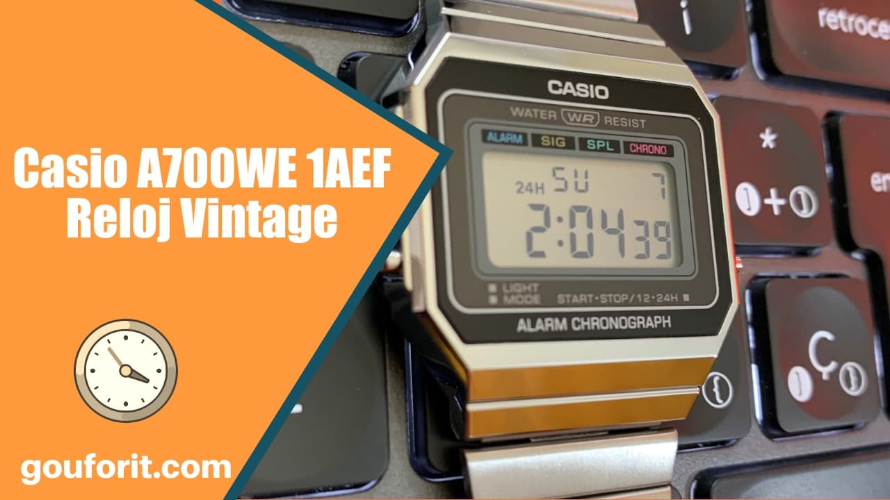Casio A700WE 1AEF - Reloj Vintage estilo años 80 - Opinión y review