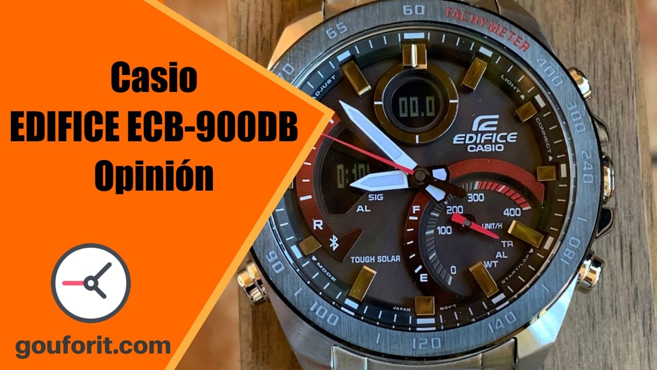 Casio EDIFICE ECB-900DB - Reloj con velocímetro para los fans de la Formula I - Opinión