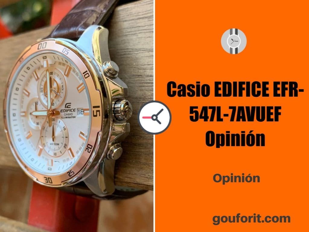 Casio EDIFICE EFR-547L-7AVUEF - El reloj más elegante - Opinión