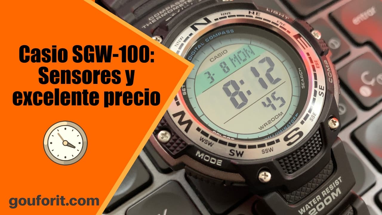 Casio SGW-100: el mejor reloj con sensores por calidad precio - Opinión