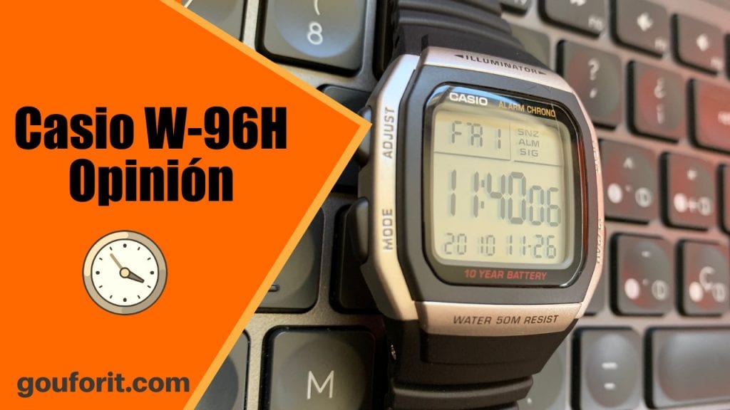 Casio W-96H - reloj con gran legibilidad y muy barato - Opinión