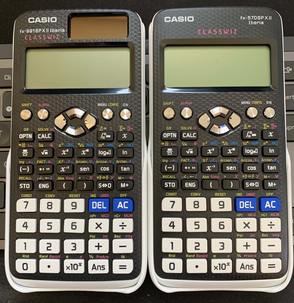 Comparando dos calculadoras científicas: Casio FX-991SP X II Iberia vs Casio FX-570SP X II Iberia