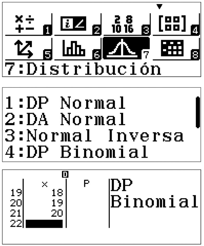 distribucion calculadora