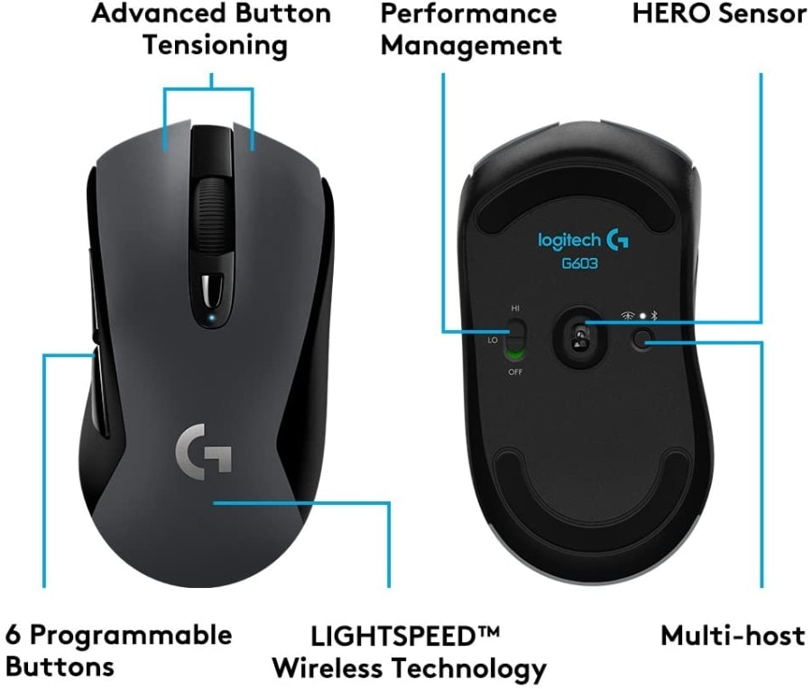 Logitech G603: ratón inalámbrico para gaming con un precio muy barato