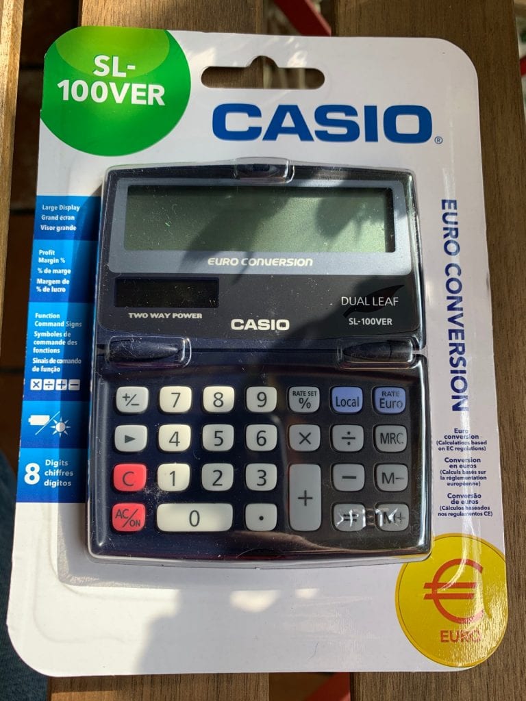 Calculadora de bolsillo Casio SL-100VER - Características y diseño