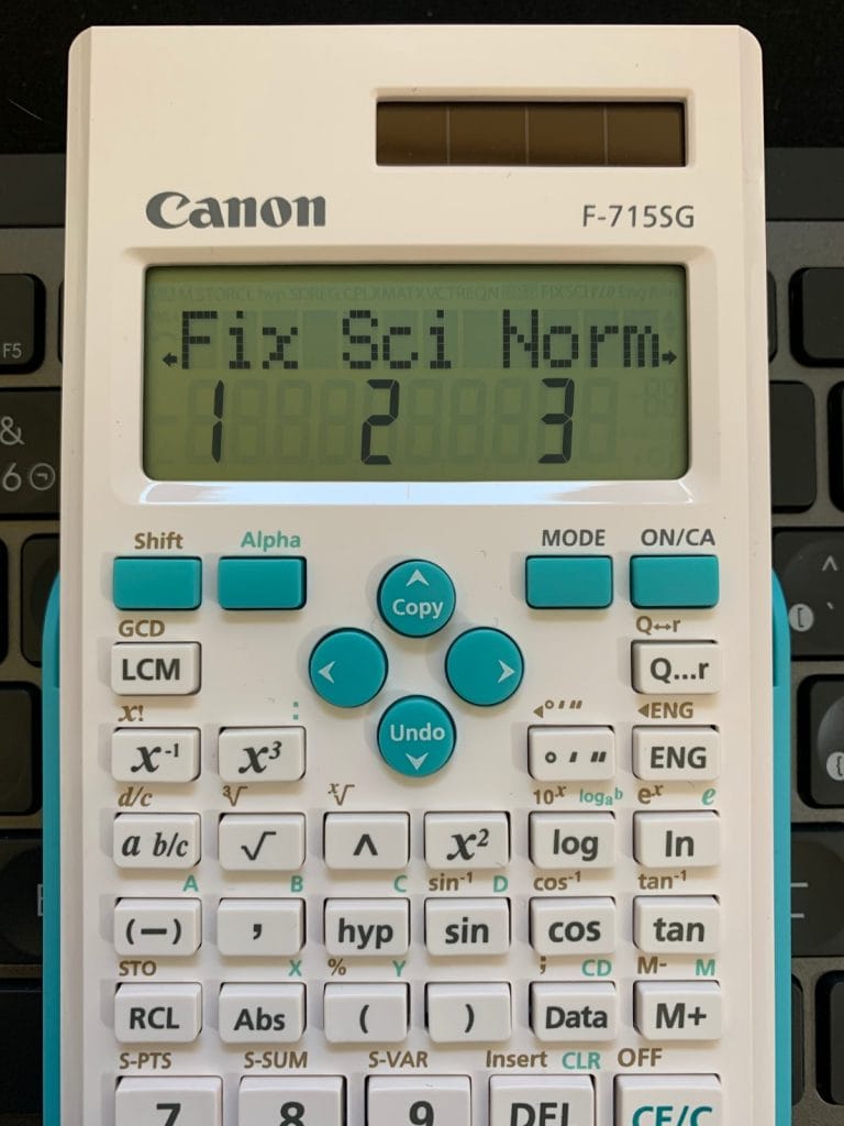 Calculadora científica Canon F-715SG: funciones
