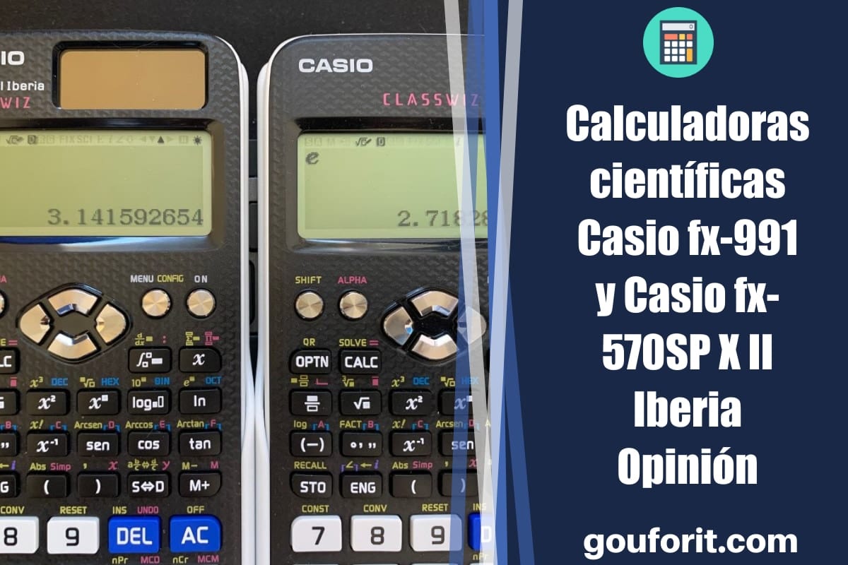 árbitro robot Abuelo Calculadoras científicas Casio fx-991SP X II Iberia y Casio fx-570SP X II