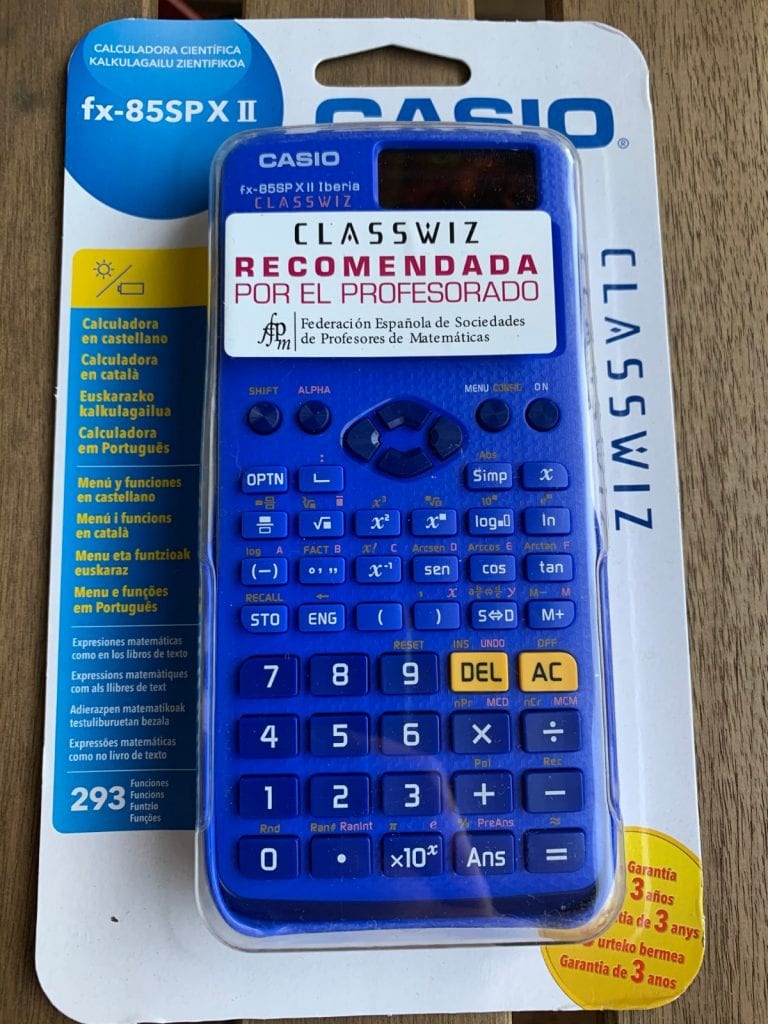 Casio fx-85 SP X II Iberia: caja