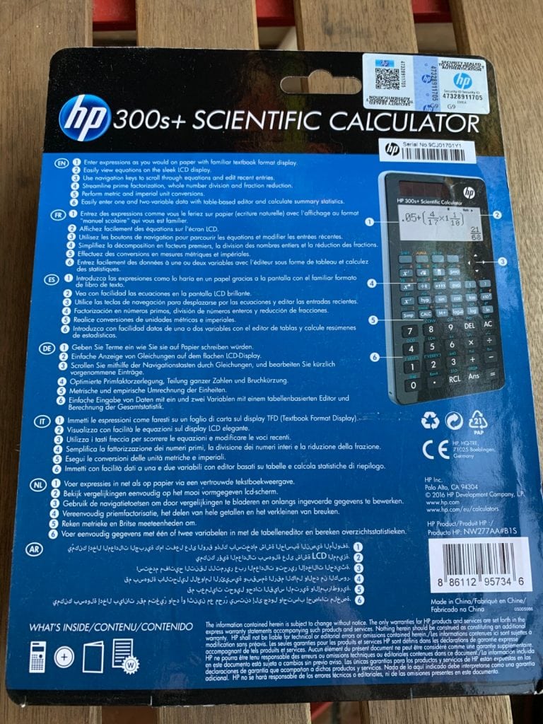 Calculadora científica HP 300s+