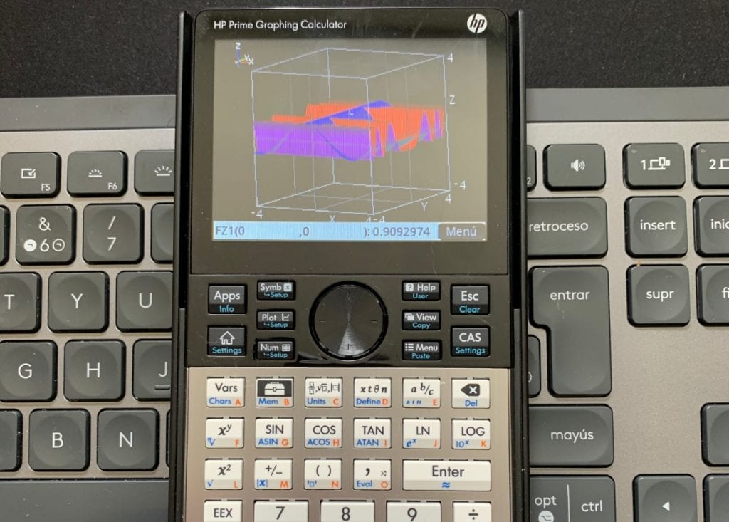 HP Prime Graphing Calculator: gráfica de funciones en app 3D