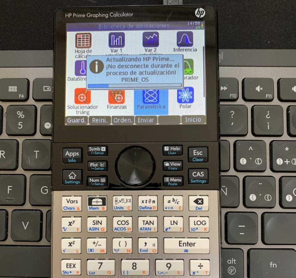 HP Prime Graphing Calculator: Actualizando la calculadora con el programa Kit de conectividad de HP