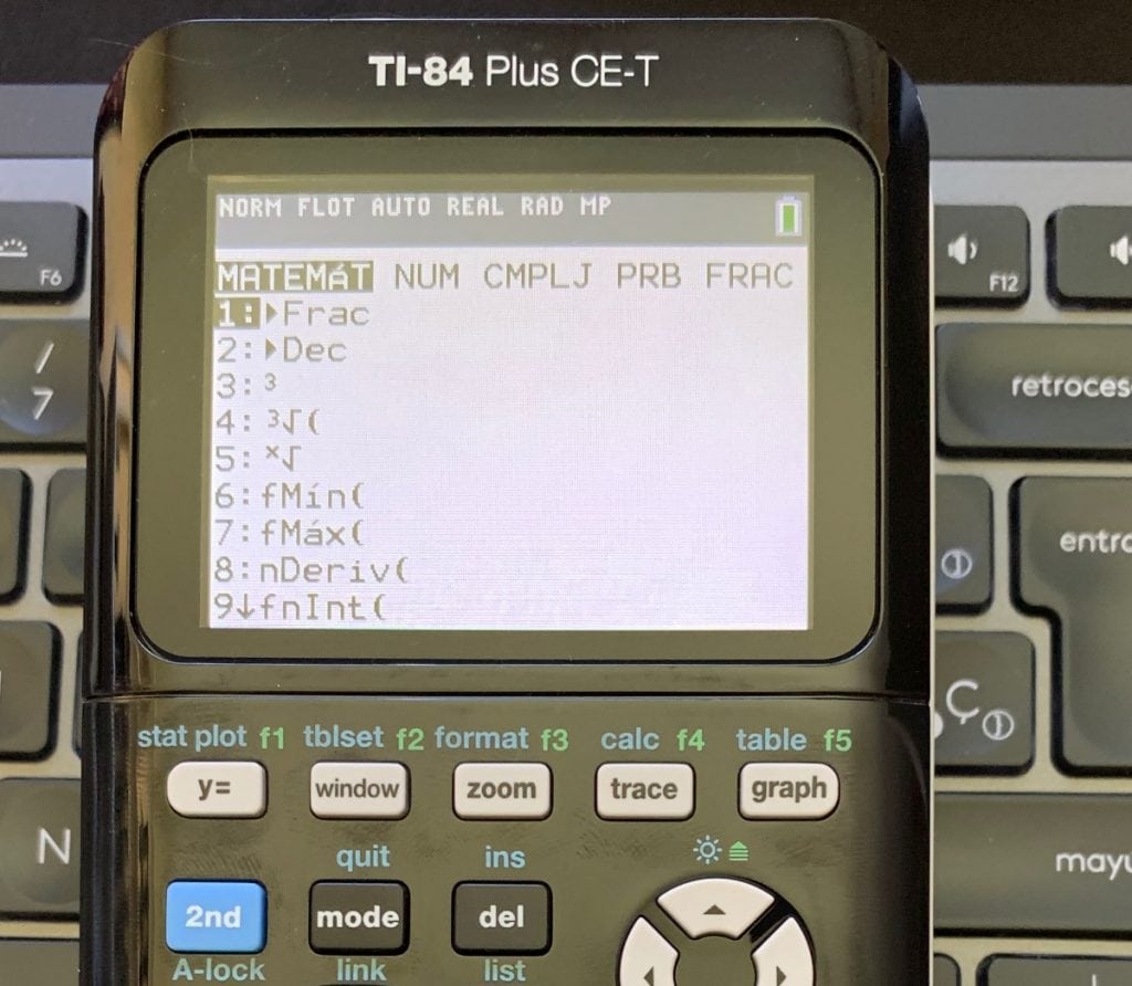 Texas Instruments TI-84 Plus CE-T: funciones