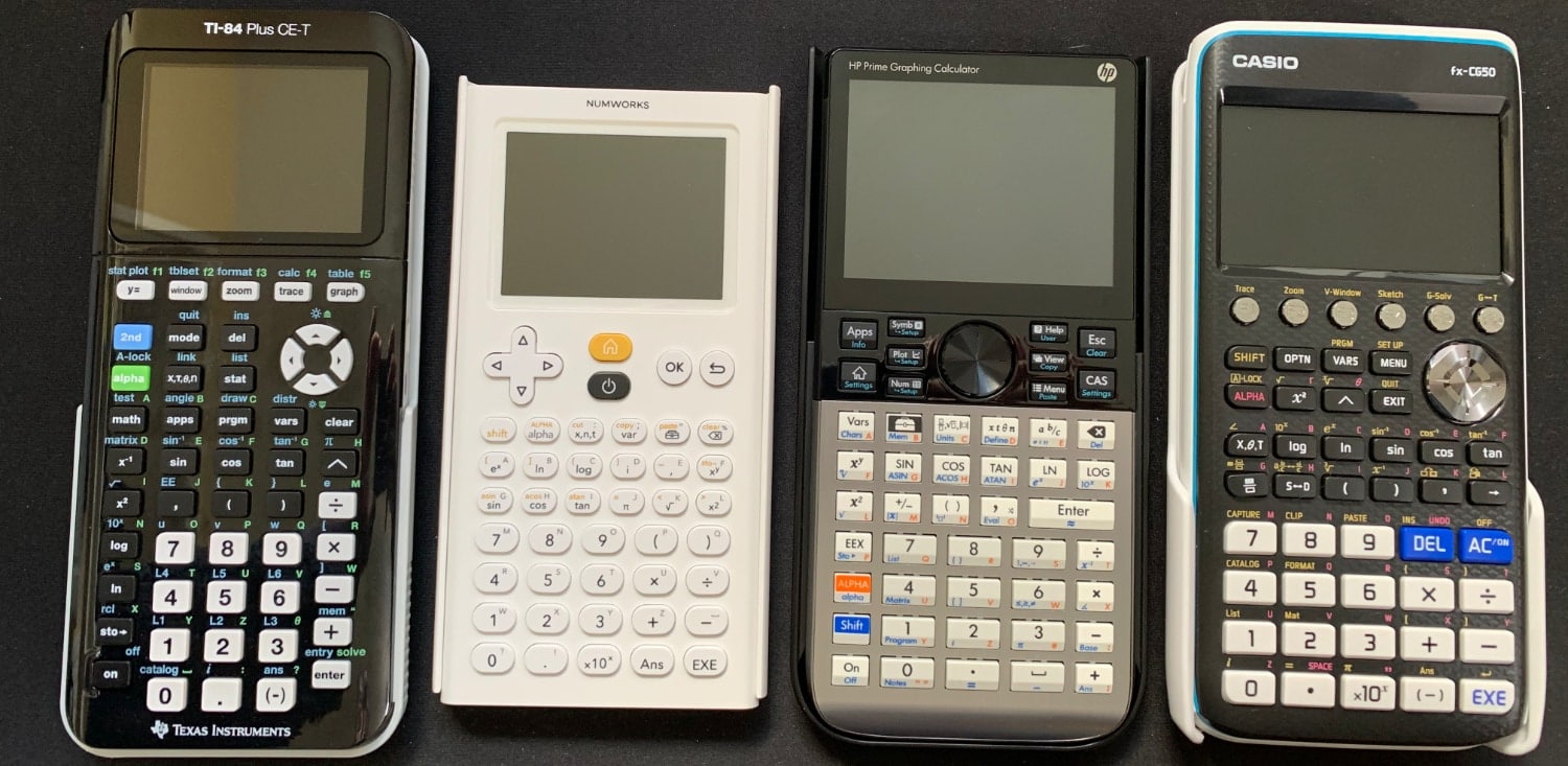TI-84 Plus CE-T. vs NumWorks vs HP Prime vs Casio fx-CG50
