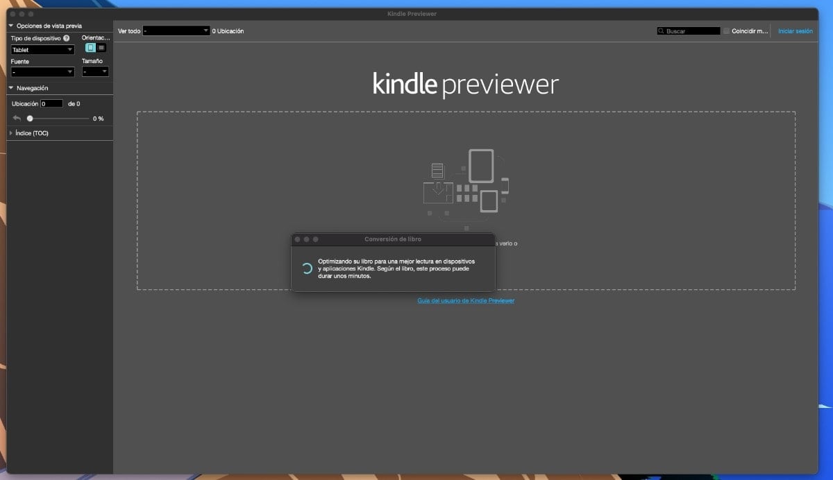 ¿Otra manera de convertir a formatos compatibles con Kindle? Usa Kindle Previewer